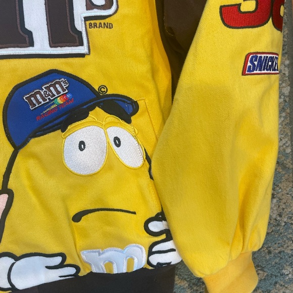 Vintage jeff hamilton nascar jacket yellow xl - Picture 5 of 13